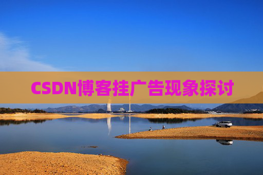 CSDN博客挂广告现象探讨